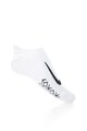Nike Sosete foarte scurte alb cu negru pentru alergare SX5462-100 Barbati