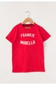 Frankie Morello Junior Tricou rosu cu imprimeu logo Garofano Baieti