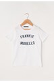 Frankie Morello Junior Tricou alb cu imprimeu logo Gigaro Baieti