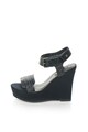 G-Star RAW Sandale wedge bleumarin inchis de piele Claro Femei