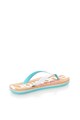 SUPERDRY Papuci flip-flop alb cu albastru si talpa de pluta Femei