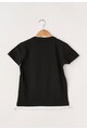 Aygey Tricou negru cu imprimeu frontal Baieti