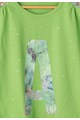 Aygey Tricou verde cu detalii de dantela si strasuri Fete