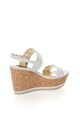 Replay Sandale wedge alb prafuit cu decoratiuni Meria Femei