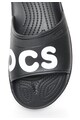 Crocs Papuci negru si alb cu logo Classic Femei