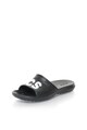 Crocs Papuci negru si alb cu logo Classic Barbati