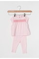 Esprit Set roz deschis de bluza si pantaloni cu cusaturi decorative Fete