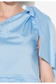 Zee Lane Collection Top bleu asimetric cu detaliu plisat Femei