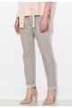 Zee Lane Collection Pantaloni conici crop gri cenusa Femei