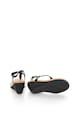 Lauren Ralph Lauren Sandale wedge negre cu bareta T Reeta Femei