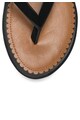 Lauren Ralph Lauren Papuci flip-flop negri de piele intoarsa sintetica Ryanne Femei