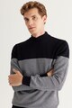 AC&Co Garbónyakú pulóver colorblock dizájnnal férfi
