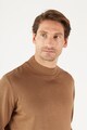 AC&Co Finomkötött pulóver rövid gallérral férfi