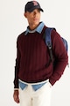 AC&Co Csavart kötésmintájú pulóver férfi