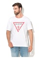 GUESS JEANS Tricou alb cu imprimeu logo Barbati