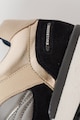 Bullboxer Pantofi sport de piele si piele intoarsa cu garnituri cu aspect metalizat Femei