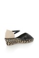 Tamaris Espadrile wedge D'Orsay negru cu bej Femei