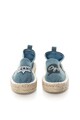 Colors of California Espadrile flatform, din denim cu strasuri Femei