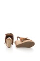 Colors of California Sandale slingback wedge maro de piele intoarsa Femei