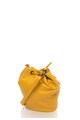 Zee Lane Жълта кожена чанта Жени