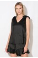 Zee Lane Collection Top negru cu funde Femei