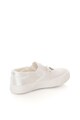 Lumberjack Pantofi slip-on alb unt de satin cu detaliu floral Phillie Fete