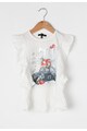 Zee Lane Kids Set de tricou si colanti alb cu albastru inchis Fete