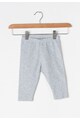 Zee Lane Kids Set de tricou si pantaloni gri deschis melange cu alb Fete