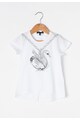 Zee Lane Kids Set de tricou si pantaloni gri deschis melange cu alb Fete