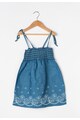 Zee Lane Kids Rochie albastru mineral din denim cu broderii Fete