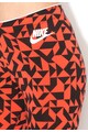 Nike Colanti rosu cu negru si imprimeu Femei