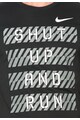 Nike Tricou negru cu imprimeu frontal Barbati
