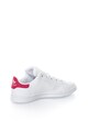 adidas Originals Pantofi sport albi cu detalii fucsia Stan Smith Baieti