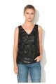 Silvian Heach Collection, Top negru cu paiete Ferrere Femei