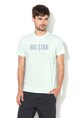 Big Star Tricou verde menta cu logo Bruno Barbati