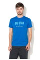 Big Star Tricou albastru cu logo Bruno Barbati