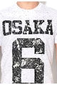 SUPERDRY Tricou alb cu pete decorative negre Osaka Barbati
