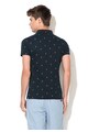 SUPERDRY Tricou polo bleumarin inchis cu pasari flamingo City Barbati