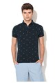 SUPERDRY Tricou polo bleumarin inchis cu pasari flamingo City Barbati