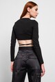 Tommy Jeans Crop blúz megkötőkkel női