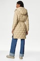 Marks & Spencer Pihével bélelt steppelt télikabát kapucnival női