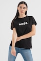 BOSS Tricou cu imprimeu logo Elogo Femei