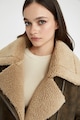 DeFacto Irha hatású kabát aszimmetrikus rögzítéssel női