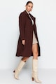 Trendyol Bő fazonú kabát hajtókás gallérral női