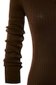 Trendyol Szűkített fazonú bordázott midiruha női