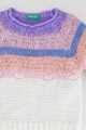 United Colors of Benetton Пуловер с релеф и райе Момичета