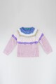 United Colors of Benetton Csíkos texturált pulóver Lány