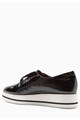 NEXT Pantofi flatform slip-on negri de piele Femei