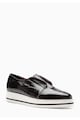 NEXT Pantofi flatform slip-on negri de piele Femei