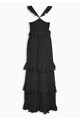 NEXT Rochie maxi neagra cu volane Femei